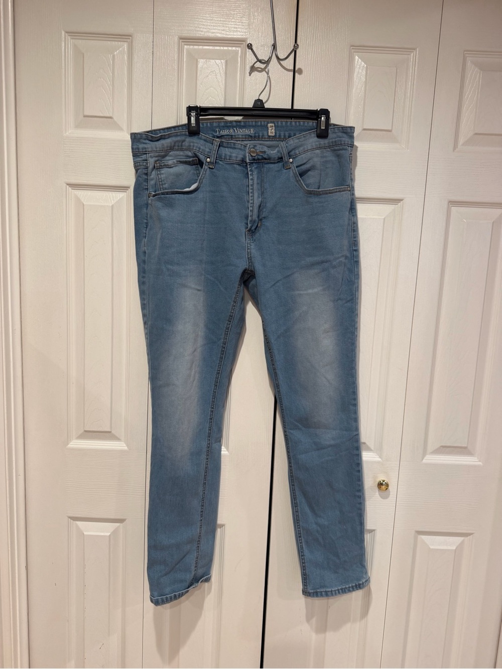 Tailor Vintage Light Blue Slim Straight Men's Jeans